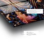 Wallity Pintura Decorativa de Vidrio Templado Multicolor 70 x 100 cm